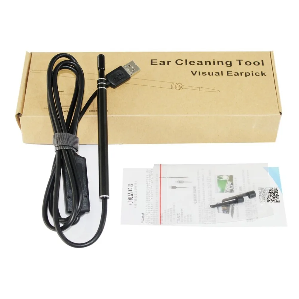 

2-in-1 USB Ear Cleaning Endoscope HD Visual Ear Spoon Multifunctional Earpick With Mini Camera Ear Health Care Cleaning Tool