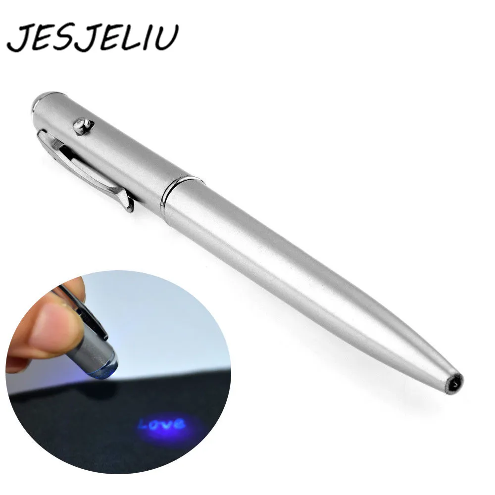 1PC New 2 in1 Invisible Ink Magic Security Rotating Secret Ball Pen