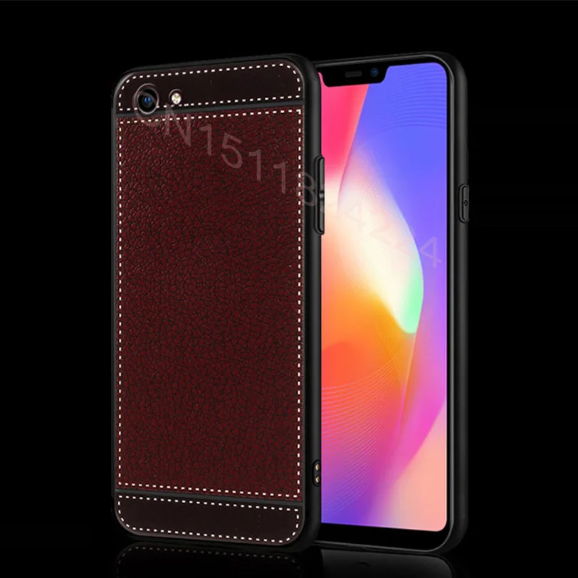 Silicone Case For Vivo Y81 Cover Luxury Leather Texture Soft TPU Cover CaseS For Vivo Y81 Y 81 Y81S Protective Case (13)