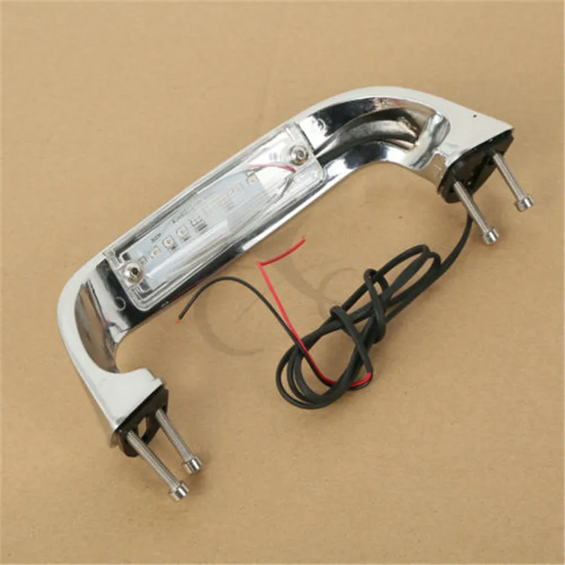  Motorcycle ABS Trunk Handle Light LED For Honda Goldwing GL 1800 01-16 12 13 14 15 2006 2008 Chrome - 32857755528