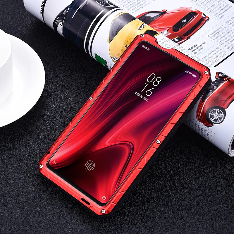 Daily Waterproof Case For Xiaomi Mi 9T Mi9T Pro/ Redmi K20 K20 Pro Shockproof Heavy Duty Tank Silicone Aluminum Metal Cover Case