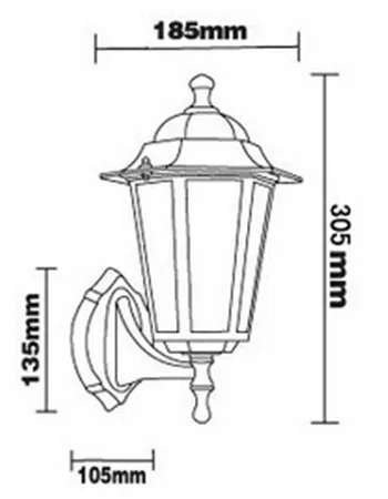 European Hexagonal Outdoor Wall Lamp Porch Lights Villa Balcony Garden Vintage Waterproof IP67 E27 DY 1451 In Lamps From European Hexagonal Outdoor Wall Lamp Porch Lights Villa Balcony Garden Vintage Waterproof IP67 E27 DY 1451 In Lamps From