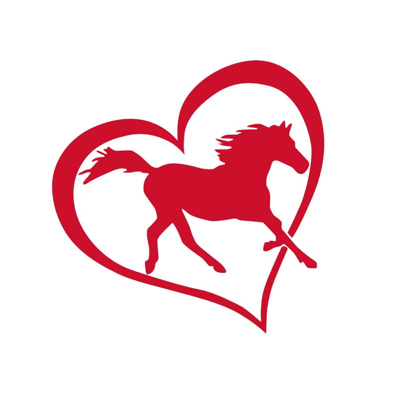 Cute Horse Car Bumper Sticker Decal 4/'/' x 5/'/'