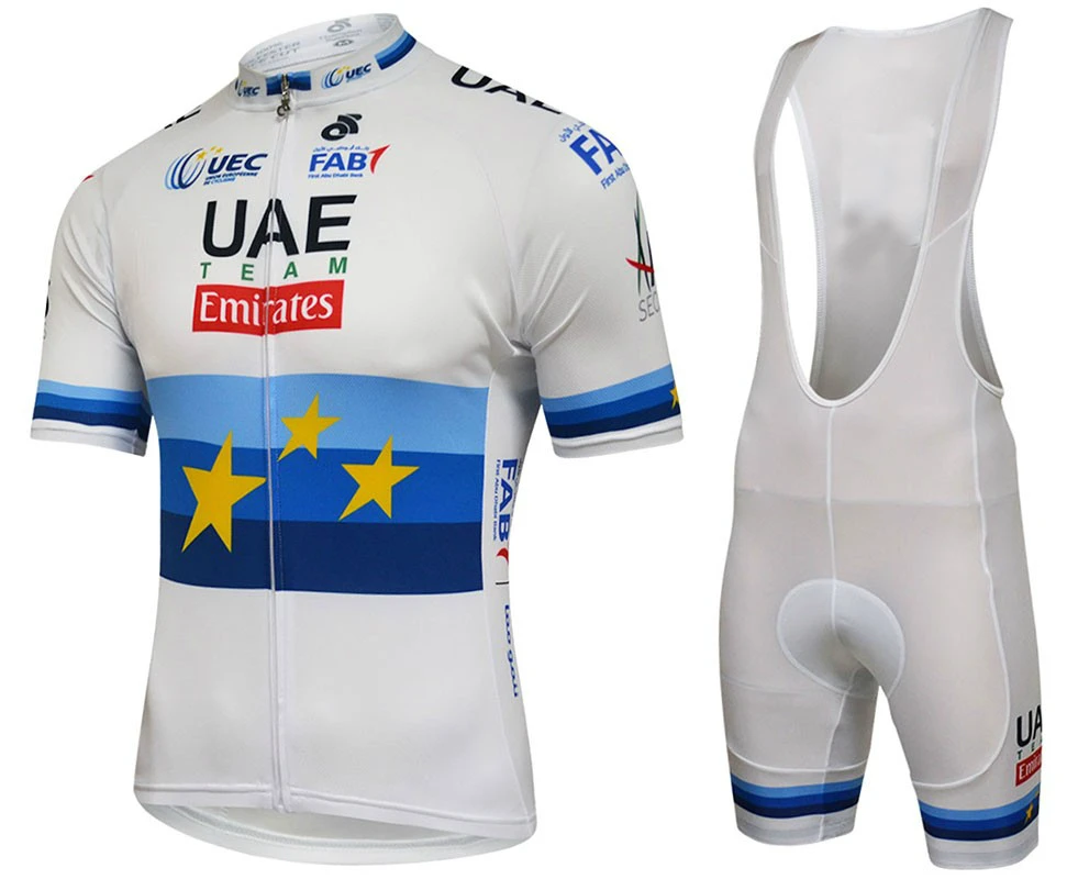 ОАЭ Европейский Чемпион Велоспорт Джерси набор MTB велосипедная Одежда дышащая велосипедная одежда Hombre Verano Maillot Roupas Ciclismo