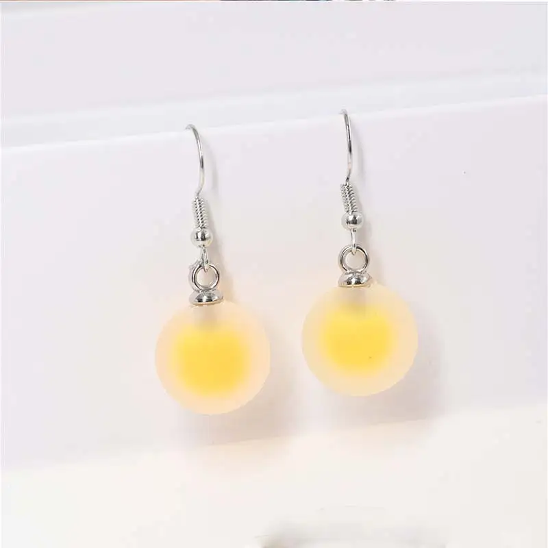 Personality Resin Milk Tea Drink Earring Girls Gifts Colors Candy Color Creative Unique Bubble Tea 45 Colors Drop Earrings 1Pair