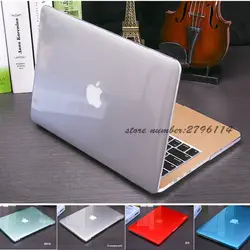 2017 Новый Кристальный Матовый Прозрачный чехол для Apple Mac book Air Pro retina 11 12 13 15 сумка для ноутбука для Macbook Air 13 Чехол