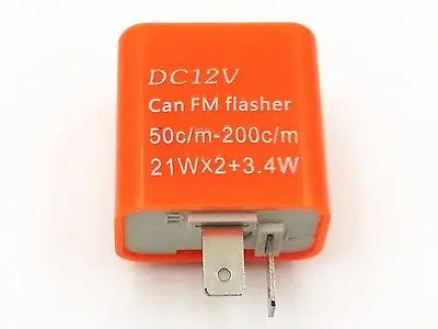 

For Yamaha Motorcycle YZF R1 R6 R6S 2 Pin Orange Relay FIX Fast/No Flashing Flasher Motorcycle