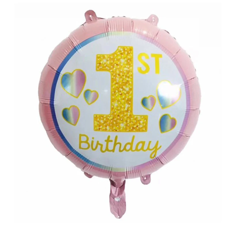 Leeiu фольга для дня рождения фоторамка воздушные шары для мальчиков и девочек 1 год день рождения для украшения детского душа детские праздничные принадлежности