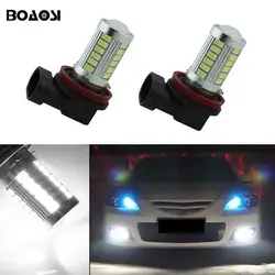 BOAOSI 2x H8 H11 светодиодные лампы Противотуманные фары автомобиля лампа авто лампочки для противотуманных фар для mazda 3 5 6 axela atenza CX-5 CX-7