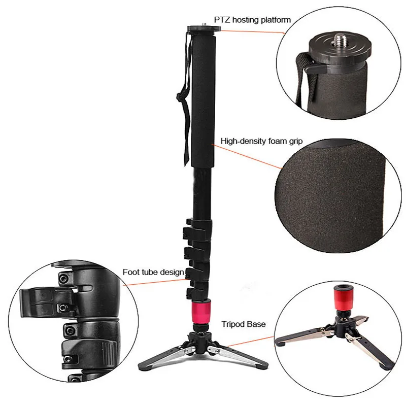 Штатив для камеры DSLR Unipod дизайн Pro из алюминиевого сплава монопод с откидным