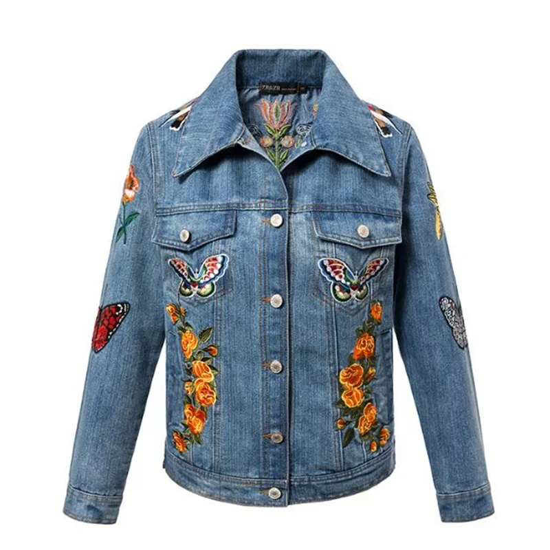 Popular Embroidered Denim Jacket-Buy Cheap Embroidered