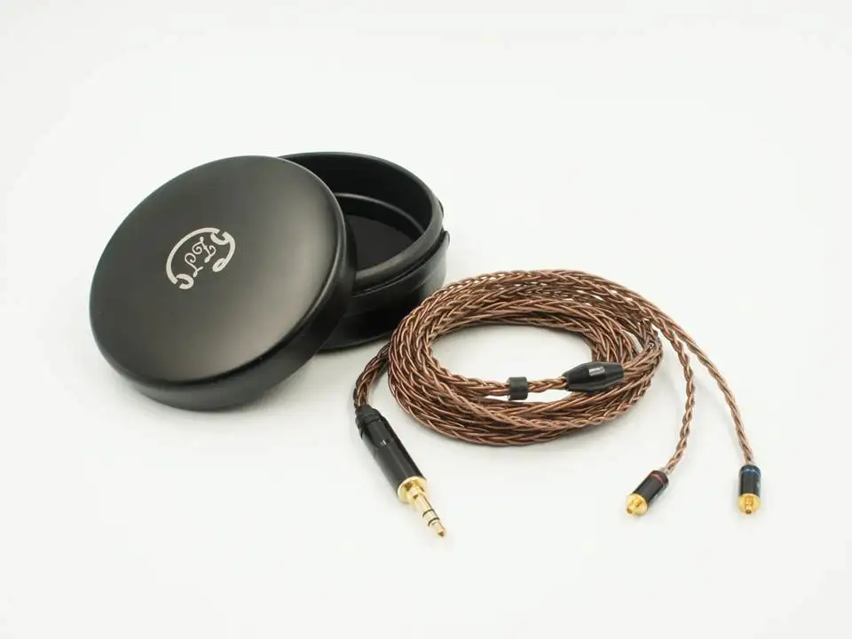 LZ A4 A5 MMCX 8 Core 6N Single Crystal Copper Audiophile Earphones IEMs Upgrade Cable Cord For Shure LZ UE Westone DN2002 Fidue