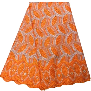 

Elegant Double-colors design with diamond shaped stones Cotton fabric JYS45 Free shipping great quality Swiss Voile Lace Fabric