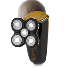 Мужские электробритвы наборы головка полировка триммер для волос 3D плавающий роторный USB Перезаряжаемый 5 лезвий моющийся триммер для удаления волос