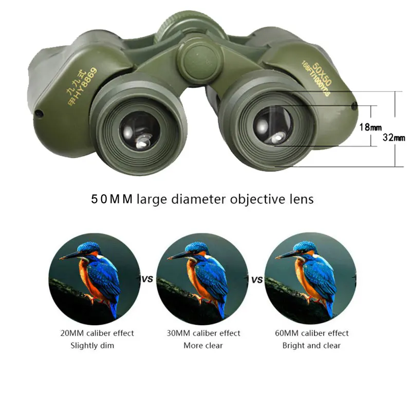 50X50 3000M Optical Telescope Binoculars High Power Definition Military Outdoor Hunting Clarity High Quality Waterproof Maifeng 3