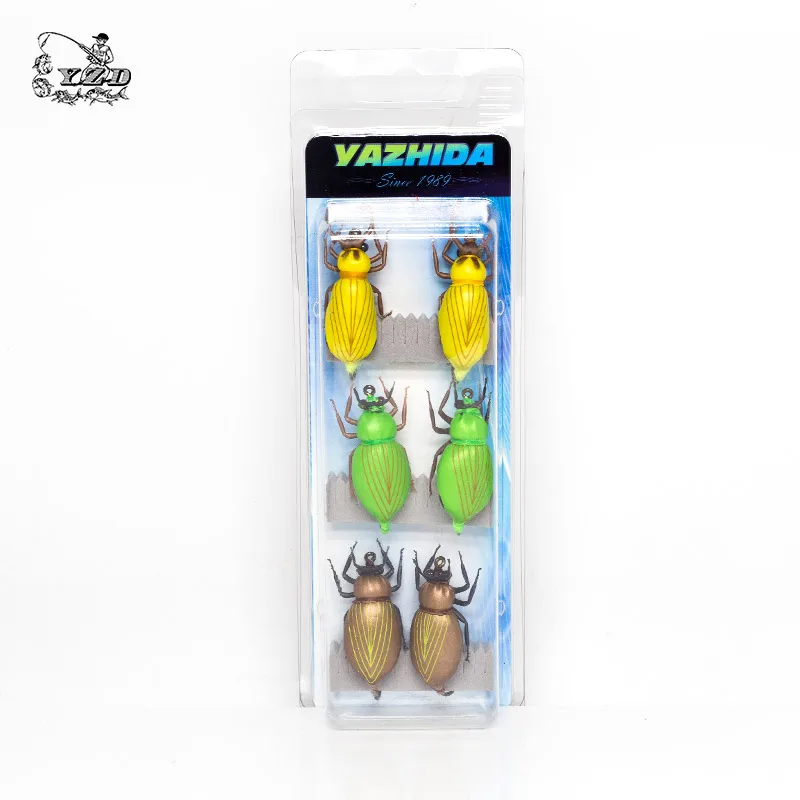 Набор сухих мушек для ловли нахлыстом приманка в виде жука насекомых мухи китфор
