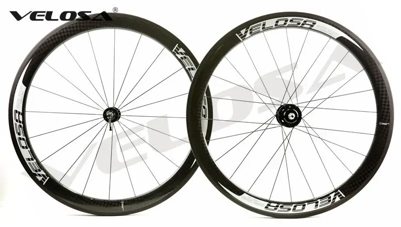 Velosa super sprint 50 дорожный велосипед Углеродные колеса 700C мм клинчерная/трубчатая