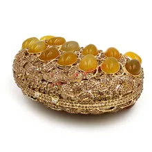 XIYUAN Новая мода Полный алмаз вечерние сумки золотистого цвета Классический роскошный день клатч сумка для ужина/клатч кошелек/Свадебная сумка