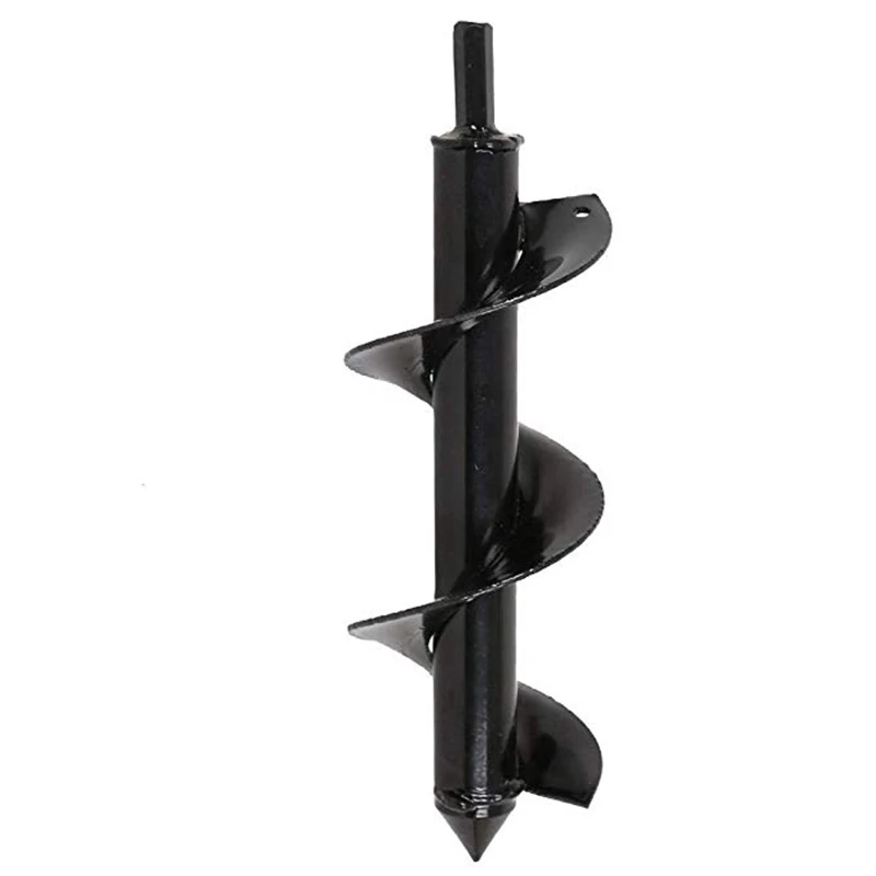 10REIZ 9 inch Garden Auger Drill Bit Spiral Gardening Bedding Planting Hole Digger Tool Planting Irrigation for Electric Hammer