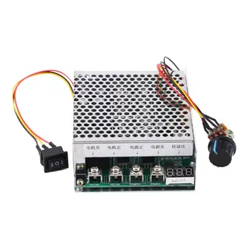 

1 PC PWM Controler Governor Reversing Direction Switch DC Motor Controller With Digital Display 10V-55V 60A DC motor plc