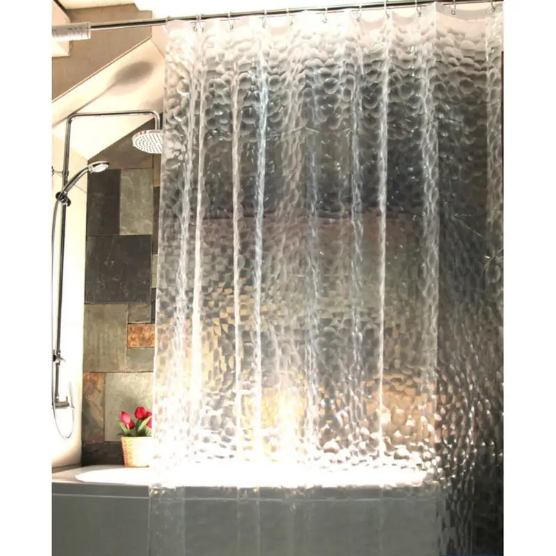 Us 8 13 32 Off Plastic Peva Waterproof Shower Curtain Transpa White Clear Bathroom Luxury Bath With 12pcs Hooks Hot In Us 8 13 32 Off Plastic Peva Waterproof Shower Curtain Transpa White Clear Bathroom Luxury Bath With 12pcs Hooks Hot In