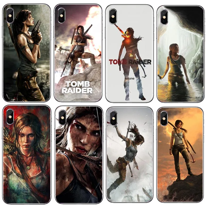 Жесткий чехол Tomb Raider для Apple iPhone X 10 XS 7 6 6s 8 Plus 4 4S 5 5S SE XR Max | Мобильные телефоны и