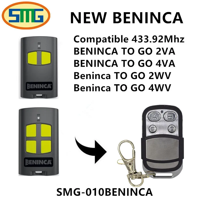 Beninca TO.GO 2WV transmitter Beninca rolling code remote control 433.92MHz Programmming on receiver Beninca TO.GO 2WV transmitter Beninca rolling code remote control 433.92MHz Programmming on receiver