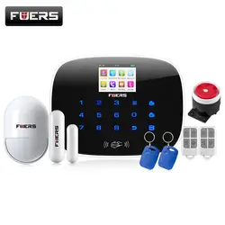 FUERS G19 ios приложение для android GSM сигнализация дома сигнализации анлаген двери/окно датчик открытия напоминание извещатель rfid-карты