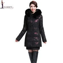 Женское пальто, высокое качество, с капюшоном, белый утиный пух, зимняя, новинка, Ретро стиль, парка, средней длины, большой размер, утолщенное, теплое пальто для женщин XY502