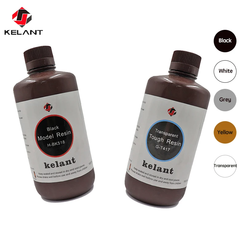 

Kelant UV Resin 1L For SLA Photon 3D Printer LCD UV Sensitive Normal Dental Castable Liquid Printing Material 3d printer parts