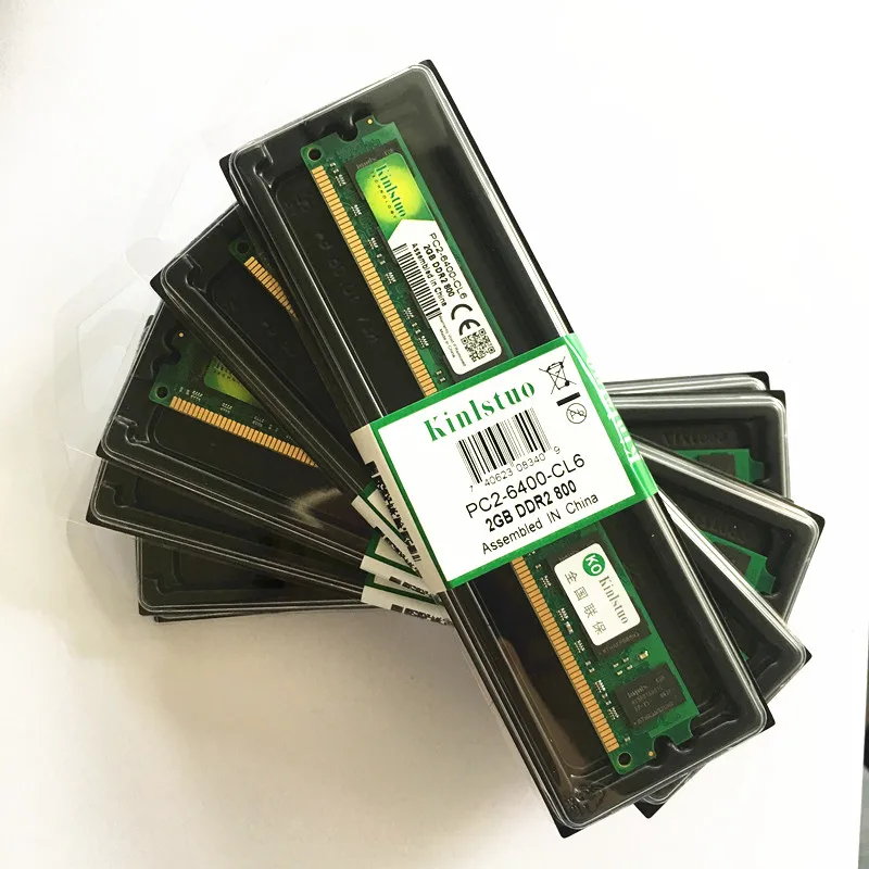 Kinlstuo DDR2 2GB 800MHz Rams PC 6400 intel& AMD 240PIN памяти новые rams для настольных ПК