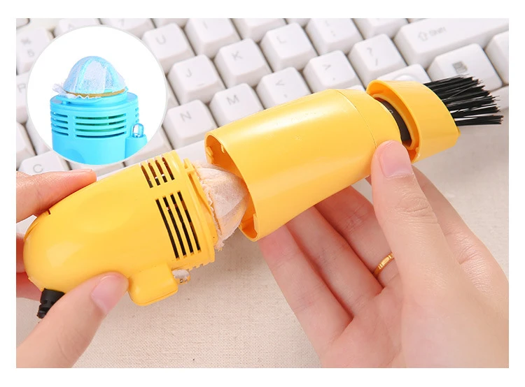 1 шт. компьютерная клавиатура очиститель USB компьютерная вакуумная клавиатура щетка очиститель ПК щетка для ноутбука набор для очистки пыли инструмент для домашнего офиса