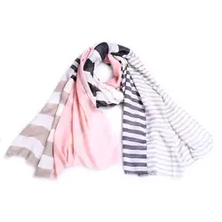 2018 модные женские туфли Элегантные Для женщин полоса печати шарф в стиле ретро женские многоцелевой шаль шарф высокого качества элегантные