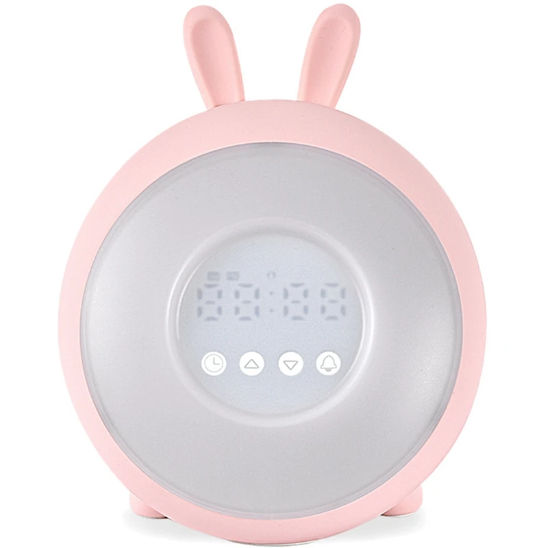 

Sunrise Alarm Clock - Digital Led Clock With 6 Color Switch - Multiple Nature Sounds Sunset Simulation & Press Control - With