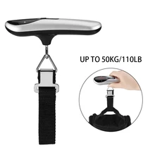 50 кг x 50 г Мини Портативный Баланс Электронные весы для багажа цифровой Путешествия ЖК-дисплей Висячие весы