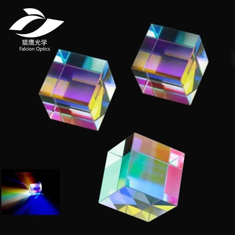 

Defective Cross Dichroic Cube Prism 18x18mmMirror Combiner Splitter Decor Transparent Module Optical Glass Class Toy Name: Co