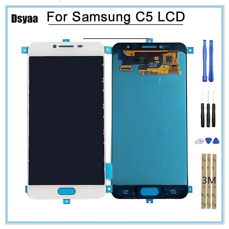 

5.2 Inch Super OLED LCD for SAMSUNG for Galaxy C5 LCD Display C5000 LCD Touch Screen Digitizer Replacement Parts