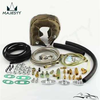 

T3 T4 Complete Turbo Oil Line Inlet Drain Return Kit + T3 Blanket Heat Cover TA