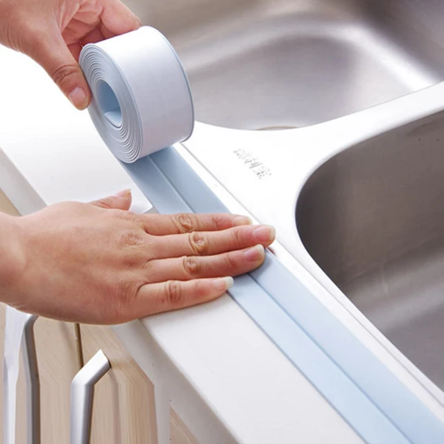 1 Roll 3*260cm Kitchen Tape Corner Line Stickers Modern PVC Waterproof Moisture Mildew Window Sticker Protection Bumper Strips