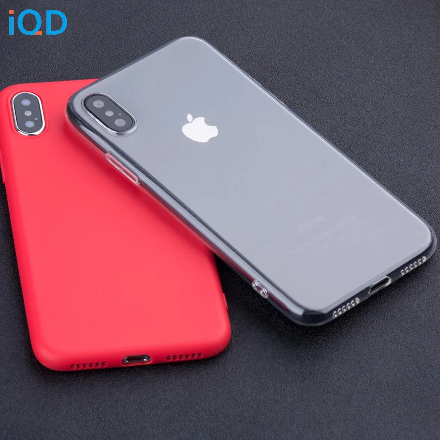 IQD для iphone X, 8, 7, 6s, 6 Plus, чехол, прозрачный, тонкий, мягкий, TPU, защитный, прозрачный, бампер, чехол для iphone se, 5, 5s, xs max, xr x