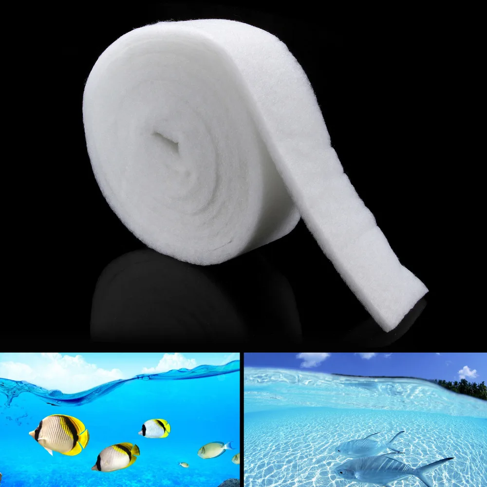 

60*12*2cm Fish tank thickening fish tank filter cotton white cotton aquarium filter cotton filter material sponge biochemica