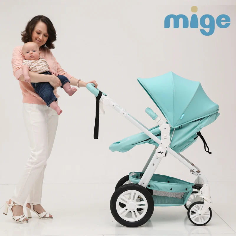 Mige бренд детская коляска Европа baby cart надувные коляски Детские коляски