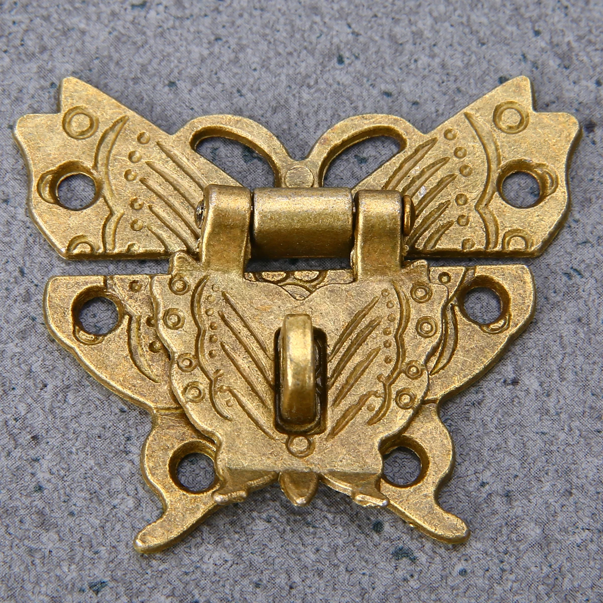 Retro Chic Butterfly Latch Catch Jewelry Wooden Box Lock Hasp Pad Chest Lock UK