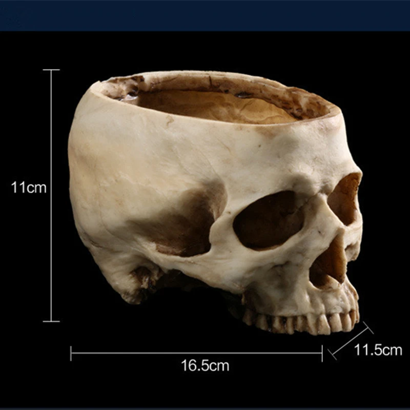Статуэтки BUF из смолы для украшения головы черепа креативные статуэтки скелета скульптура Хэллоуин реквизит для фотографий голова черепа