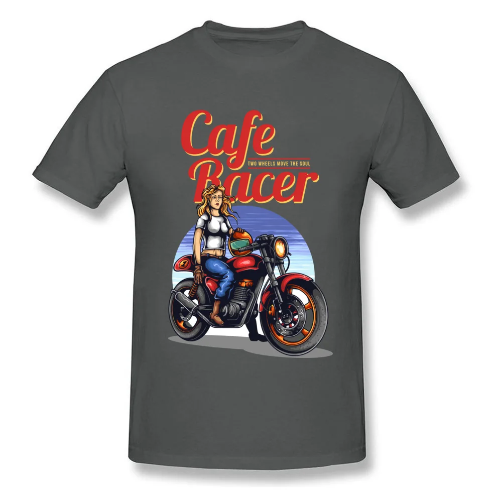 Cafe Racer 2018 Popular Men T-Shirt O-Neck Short Sleeve 100% Cotton Tops Shirt Printed Tops Shirts Free Shipping Cafe Racer carbon
