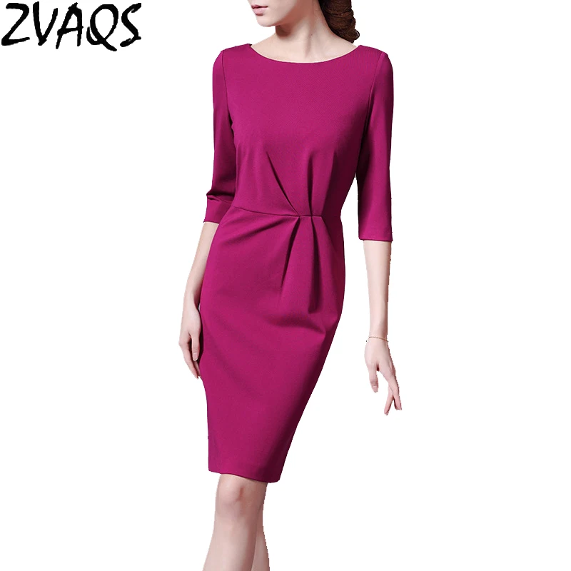 Vestidos мода талия драпированный обтягивающий платье новые европейские женские осенние зимние офисные платья с коротким рукавом плюс размер XXXL K3345