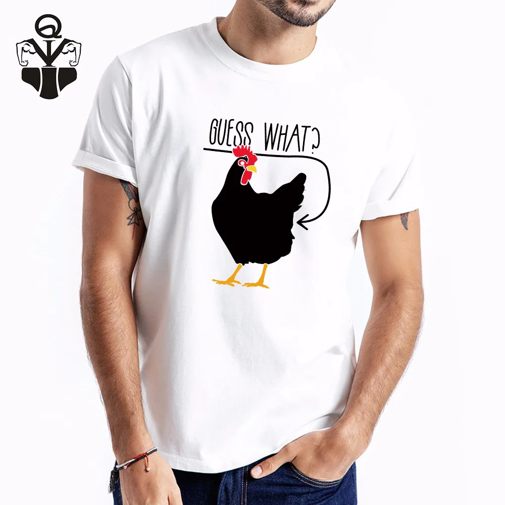 

QIM Guess What Print O-Neck Print Casual Summer Top Tees Casual Summer Top Tees For Men Fashion T-shirt Men Casual T-shirt