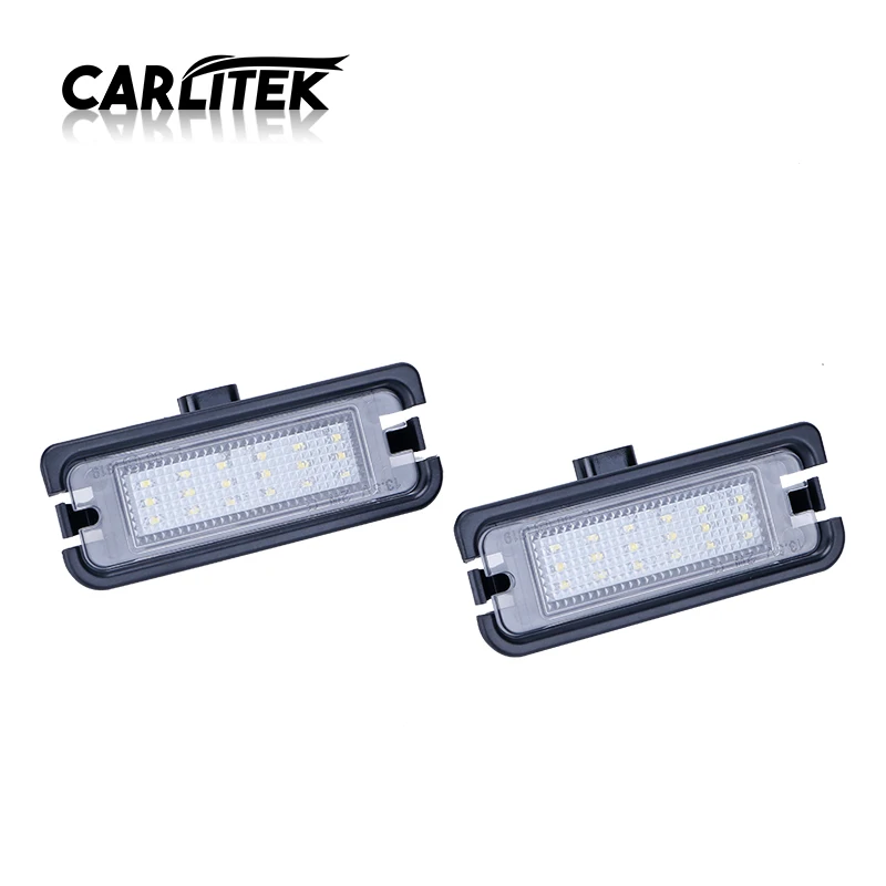 

CARLitek License Plate Light Car Styling Super Led White Plate Number Lights 12V No Error for Ford Mustang 2015 2016 2017