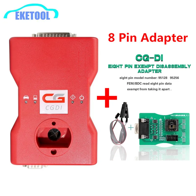 

2018 Newest For BMW CGDI Prog MSV80 New Add FEM/EDC Function Key Programmer+Diagnosis+Immo CGDI For BMW Plus 8Pin Clip Adapter