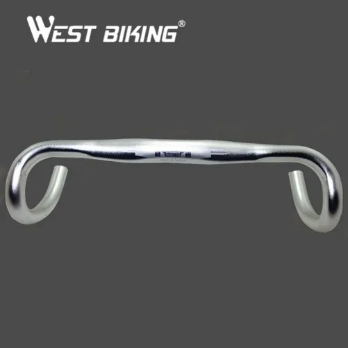 WEST BIKING руль для велосипеда из алюминиевого сплава, руль для горного велосипеда, руль из сплава, часть 25,4/31,8*420 мм, руль для езды на велосипеде